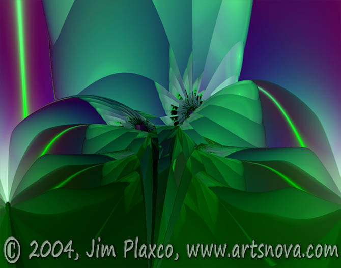Impression of a Crystalline Flower digital art