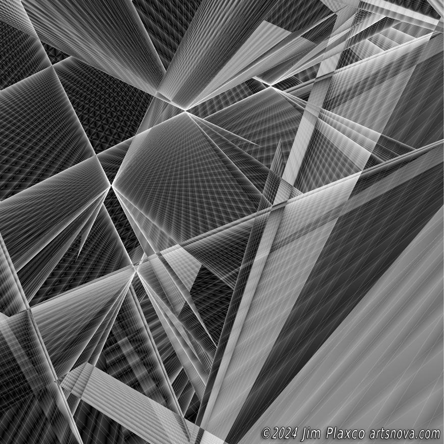 Generative Parametric Space Exploration original digital art