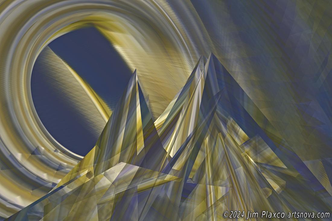 Mountains of the Event Horizon original digital art