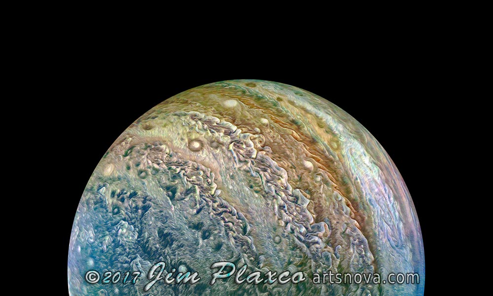 Jupiter On Juno Perijove Eight space art