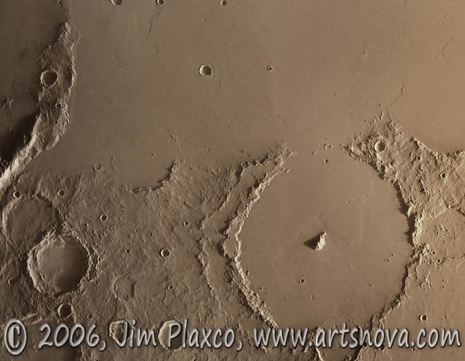 Pickering Crater Mars digital art