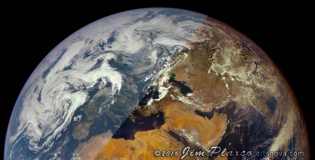 Planet Earth Apollo Image RGB Composite Enhanced