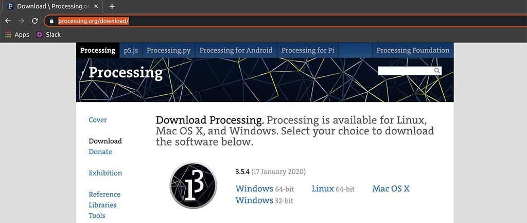 Processing download web page